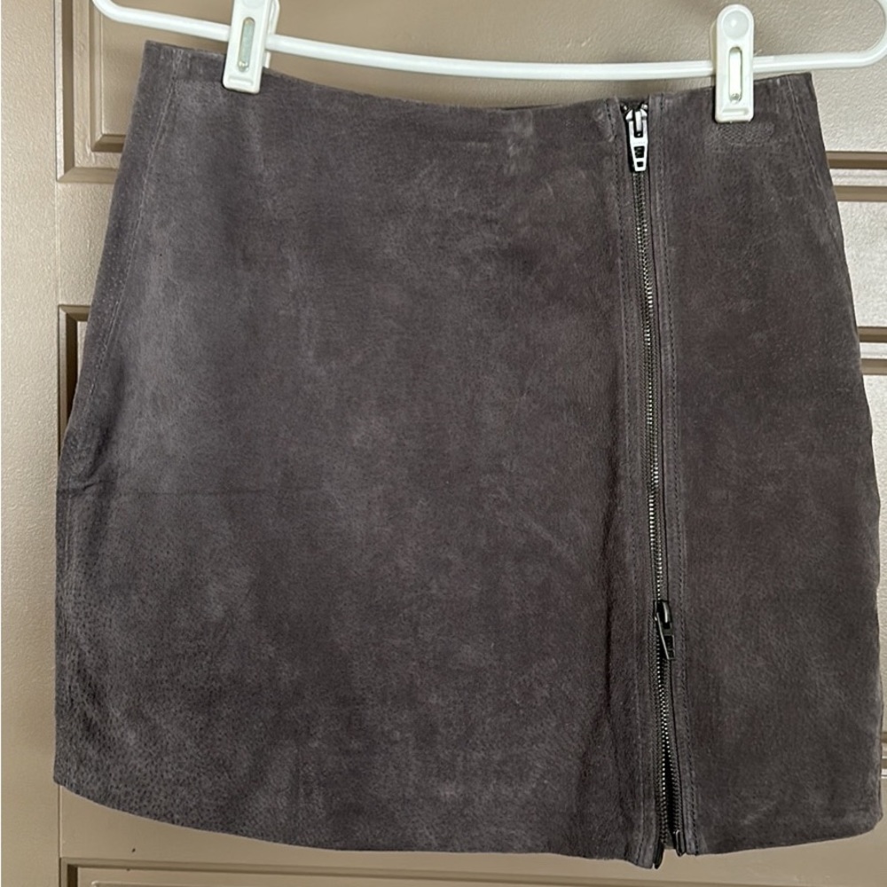 blank nyc suede mini skirt
